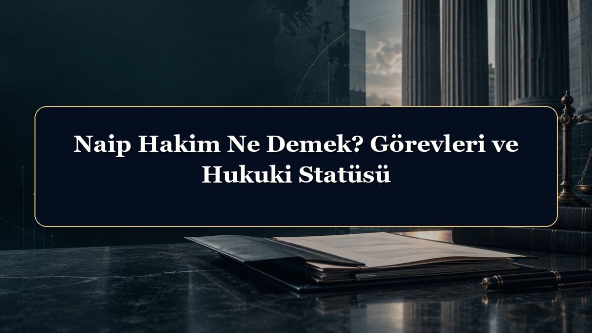 Naip Hakim Ne Demek? Görevleri ve Hukuki Statüsü