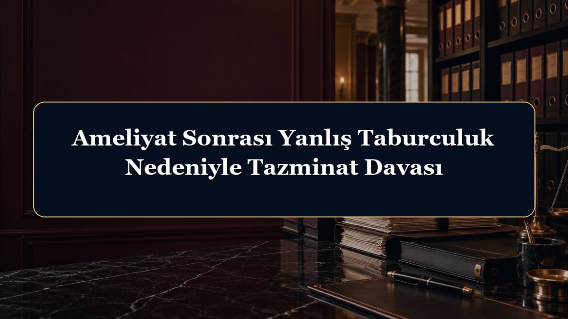 Ameliyat Sonrası Yanlış Taburculuk Nedeniyle Tazminat Davası
