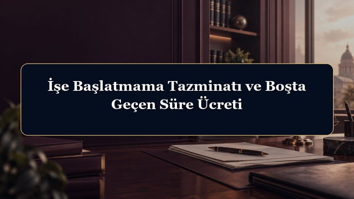 İşe Başlatmama Tazminatı ve Boşta Geçen Süre Ücreti
