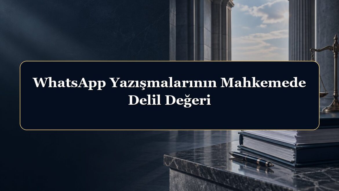 WhatsApp Yazışmalarının Mahkemede Delil Değeri
