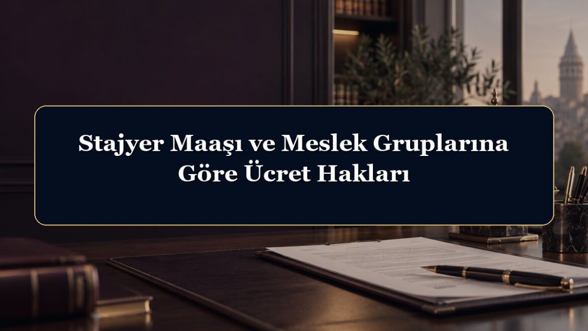 Stajyer Maaşı ve Meslek Gruplarına Göre Ücret Hakları