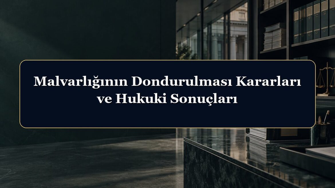 Malvarlığının Dondurulması Kararları ve Hukuki Sonuçları