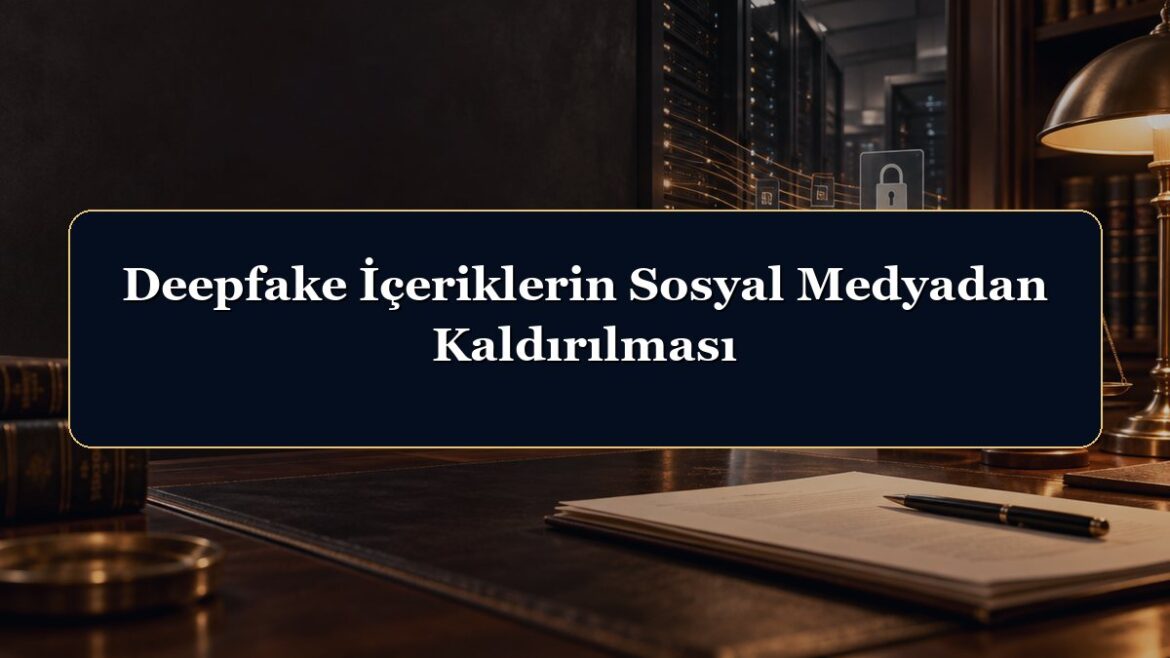 Deepfake İçeriklerin Sosyal Medyadan Kaldırılması