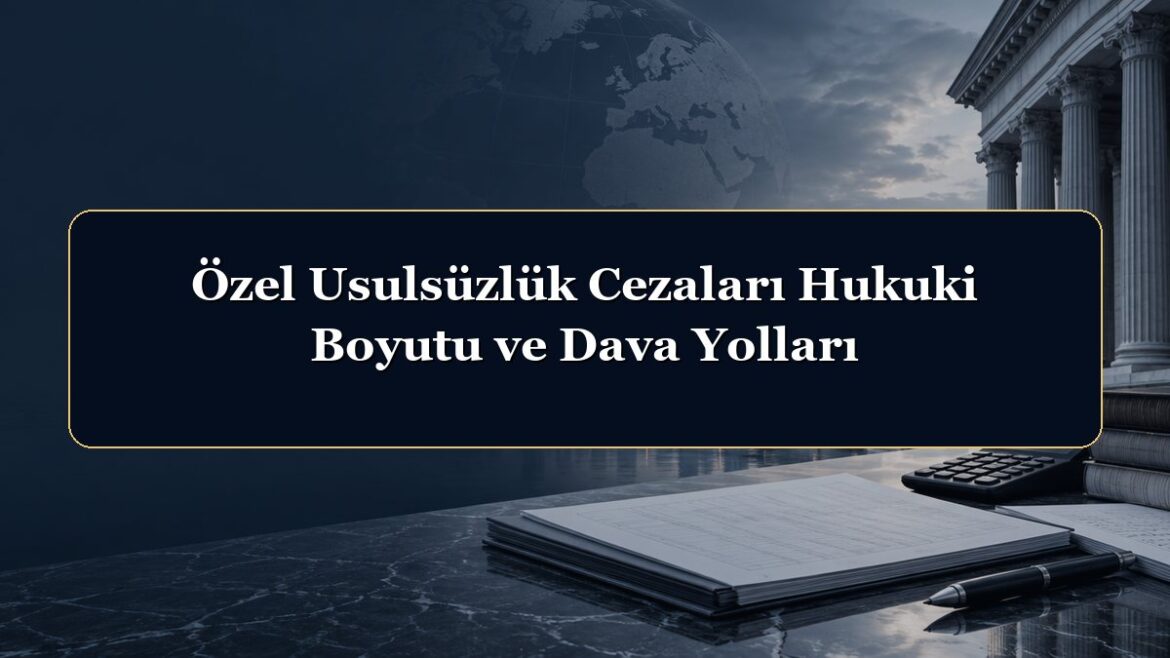 Özel Usulsüzlük Cezaları Hukuki Boyutu ve Dava Yolları