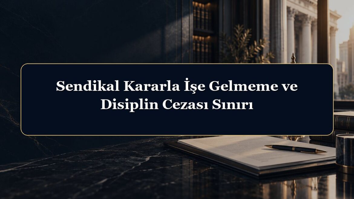 Sendikal Kararla İşe Gelmeme ve Disiplin Cezası Sınırı