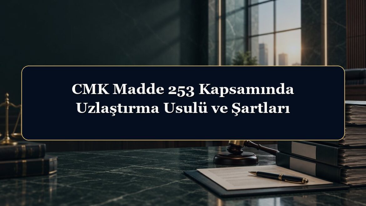 CMK Madde 253 Kapsamında Uzlaştırma Usulü ve Şartları