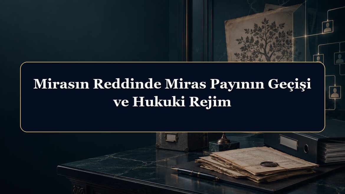 Mirasın Reddinde Miras Payının Geçişi ve Hukuki Rejim