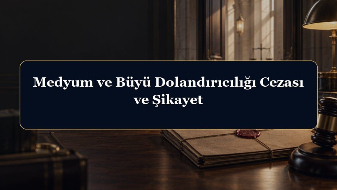 Medyum ve Büyü Dolandırıcılığı Cezası ve Şikayet