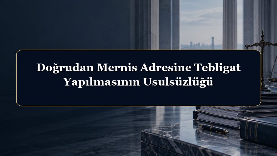 Doğrudan Mernis Adresine Tebligat Yapılmasının Usulsüzlüğü