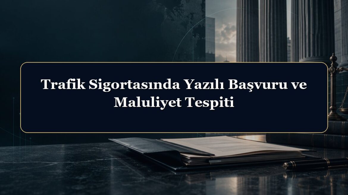 Trafik Sigortasında Yazılı Başvuru ve Maluliyet Tespiti