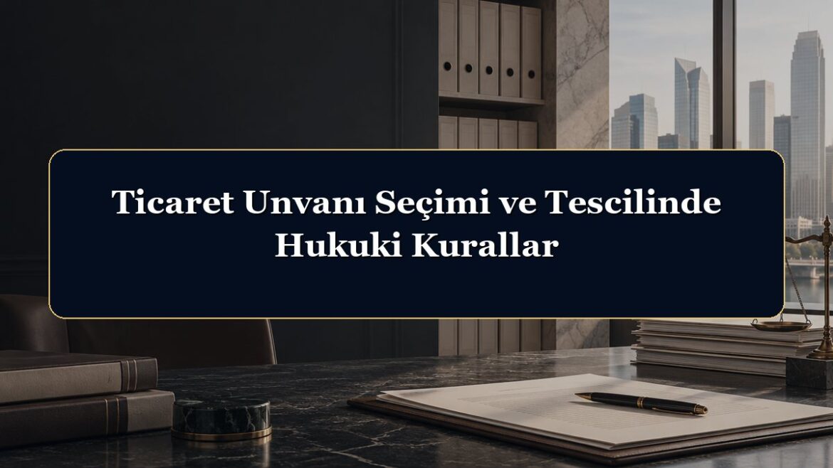 Ticaret Unvanı Seçimi ve Tescilinde Hukuki Kurallar