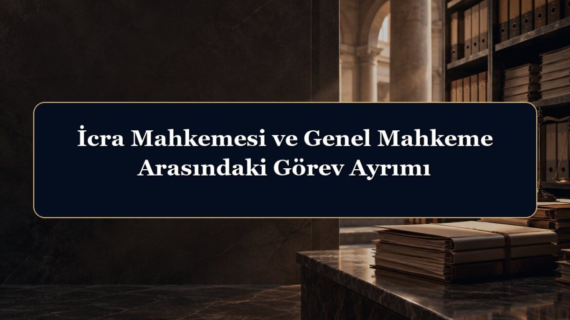 İcra Mahkemesi ve Genel Mahkeme Arasındaki Görev Ayrımı