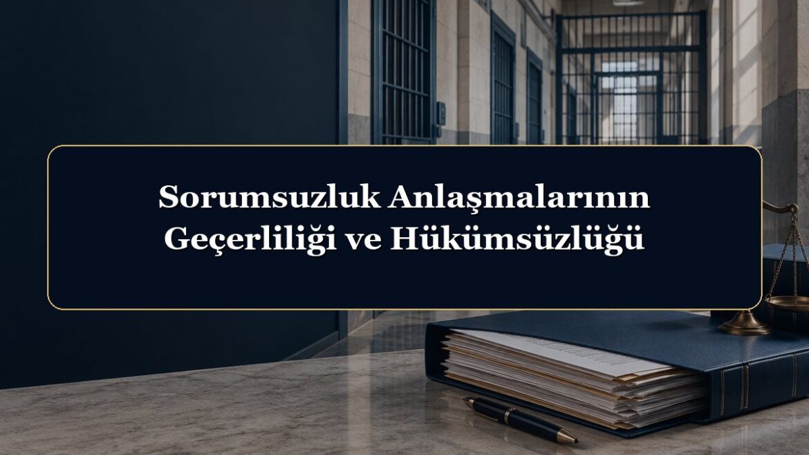 Sorumsuzluk Anlaşmalarının Geçerliliği ve Hükümsüzlüğü