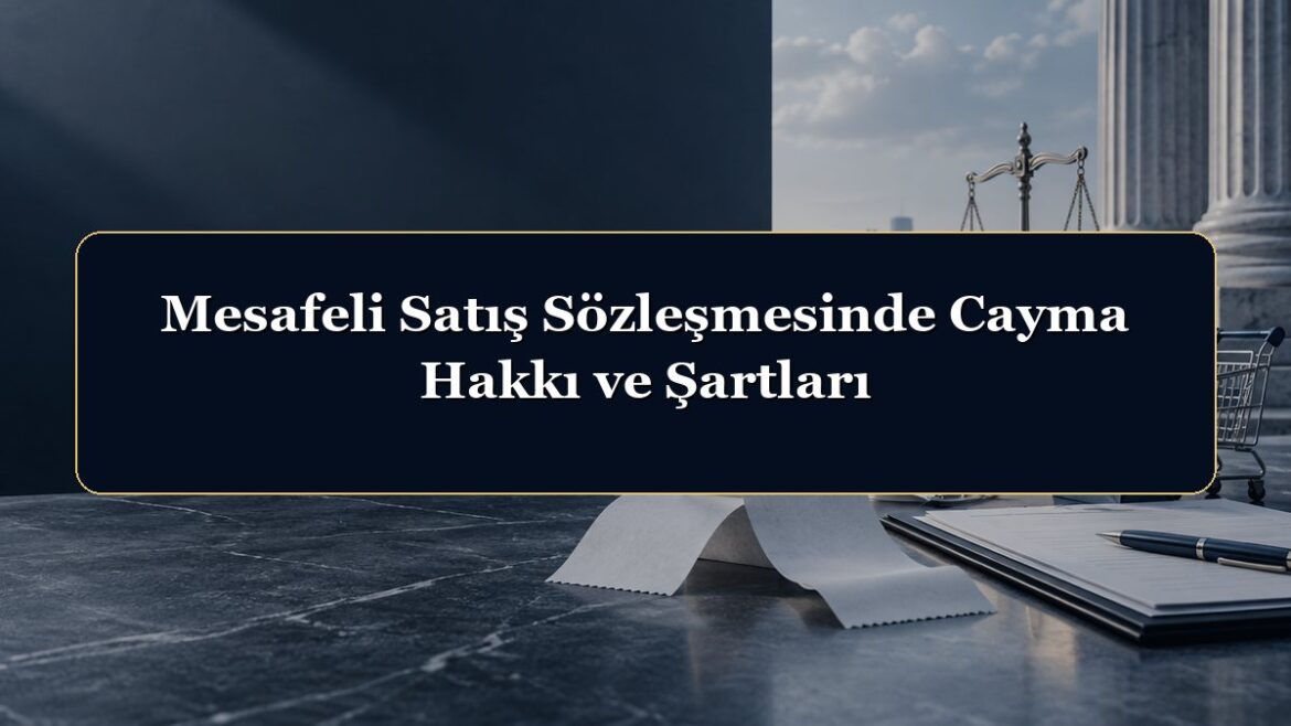 Mesafeli Satış Sözleşmesinde Cayma Hakkı ve Şartları