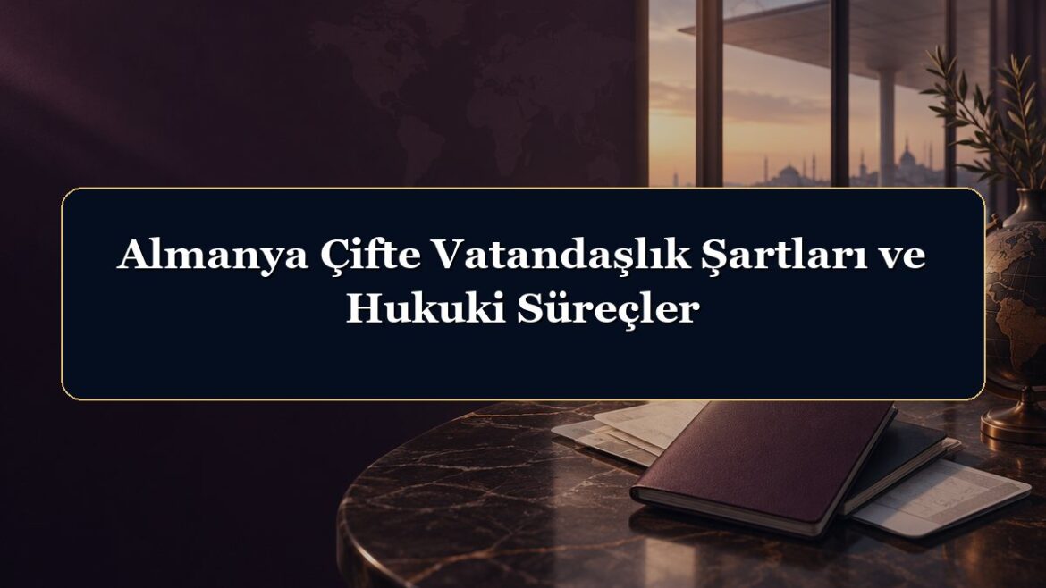 Almanya Çifte Vatandaşlık Şartları ve Hukuki Süreçler