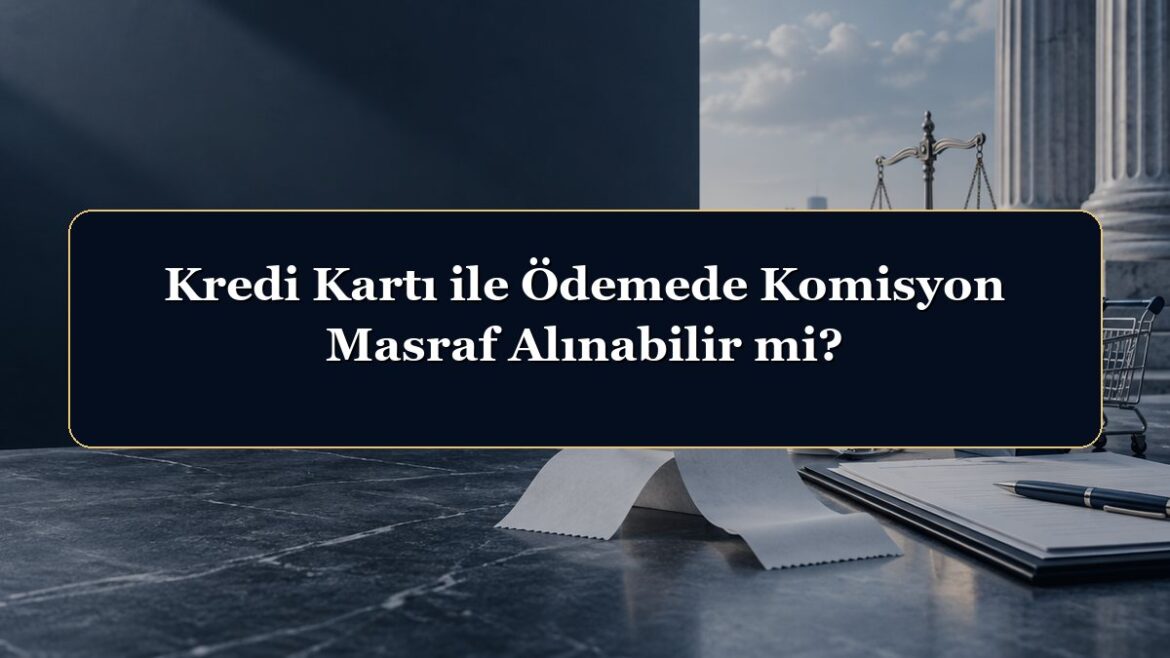 Kredi Kartı ile Ödemede Komisyon Masraf Alınabilir mi?