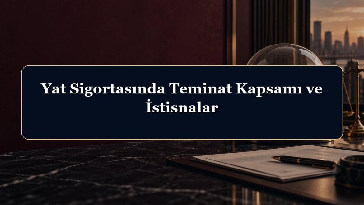 Yat Sigortasında Teminat Kapsamı ve İstisnalar