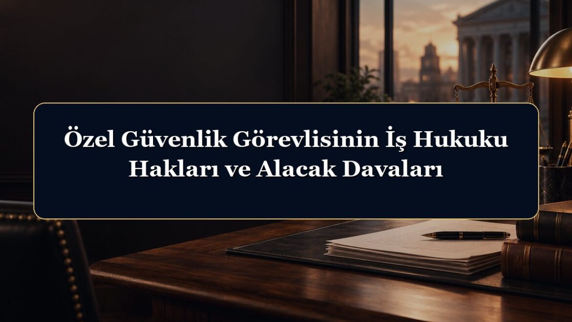 Özel Güvenlik Görevlisinin İş Hukuku Hakları ve Alacak Davaları
