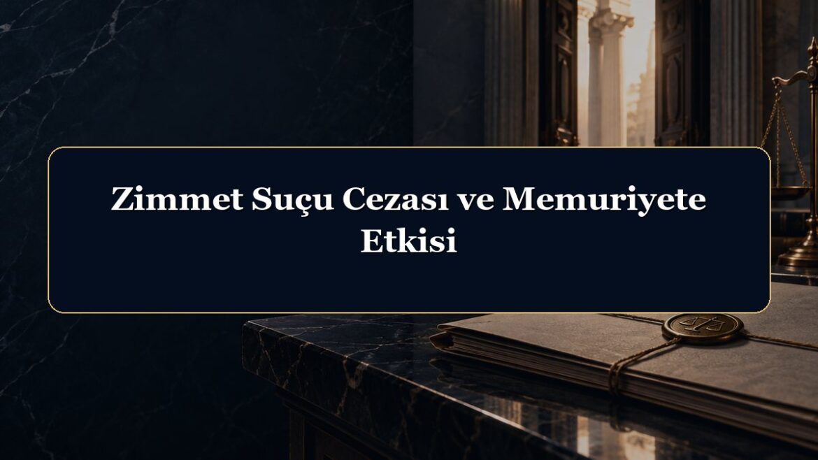 Zimmet Suçu Cezası ve Memuriyete Etkisi