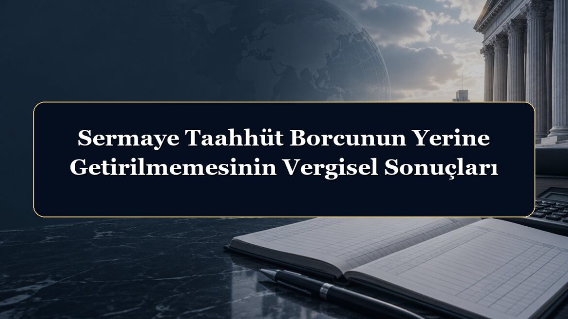 Sermaye Taahhüt Borcunun Yerine Getirilmemesinin Vergisel Sonuçları