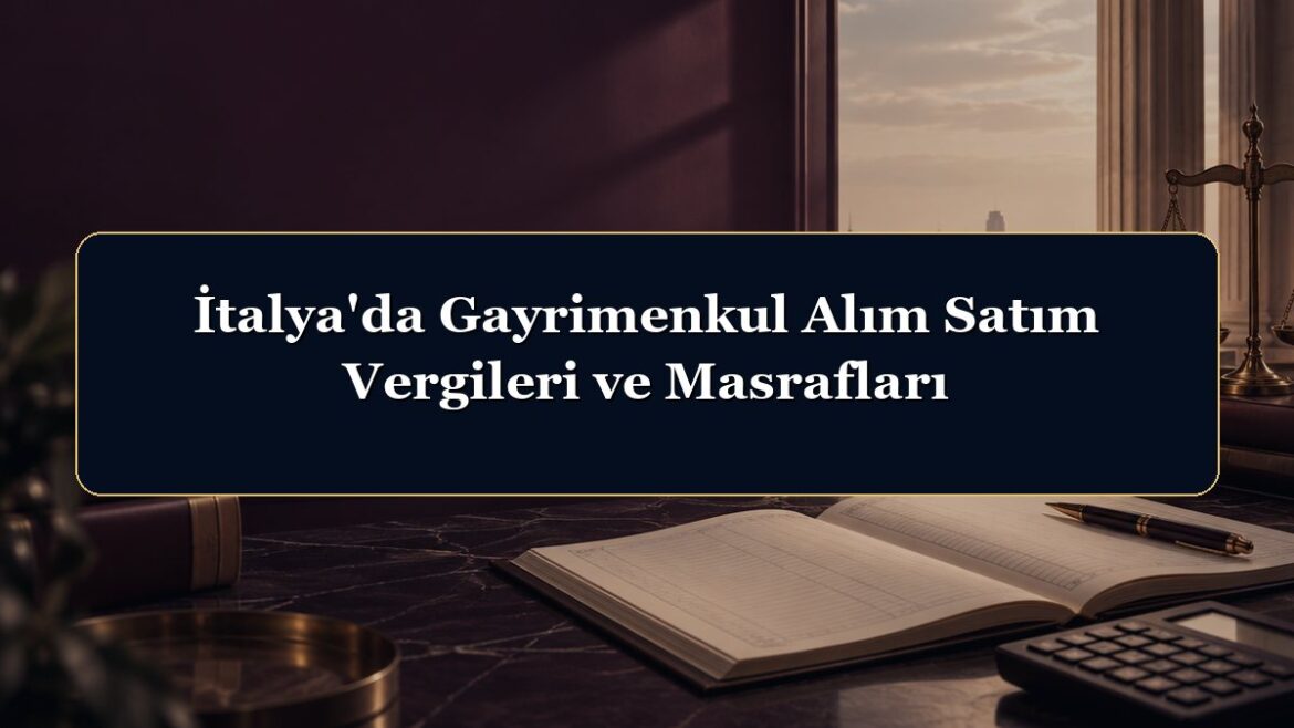 İtalya'da Gayrimenkul Alım Satım Vergileri ve Masrafları