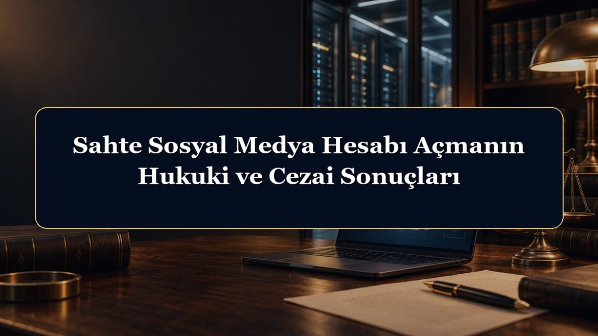 Sahte Sosyal Medya Hesabı Açmanın Hukuki ve Cezai Sonuçları