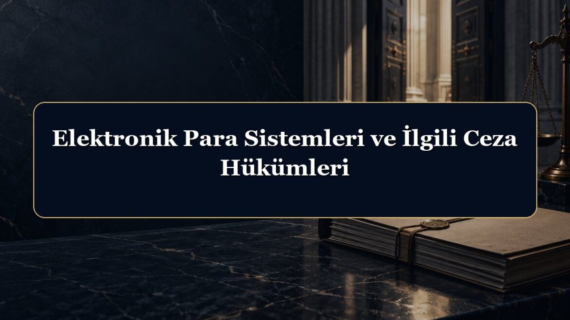 Elektronik Para Sistemleri ve İlgili Ceza Hükümleri