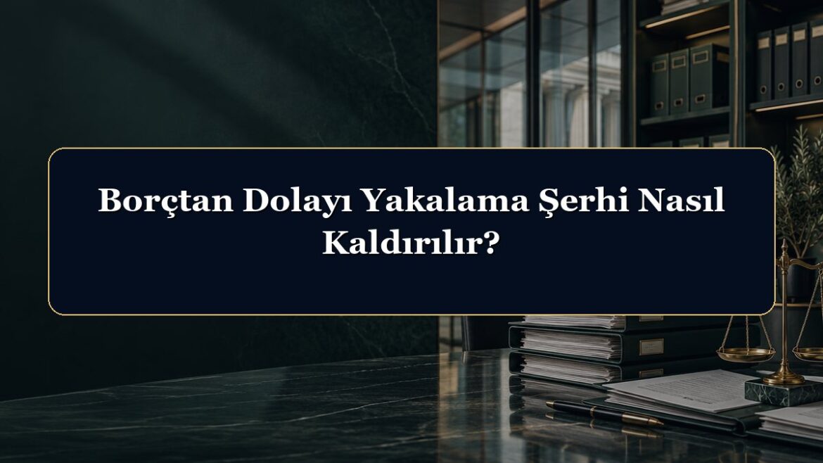 Borçtan Dolayı Yakalama Şerhi Nasıl Kaldırılır?