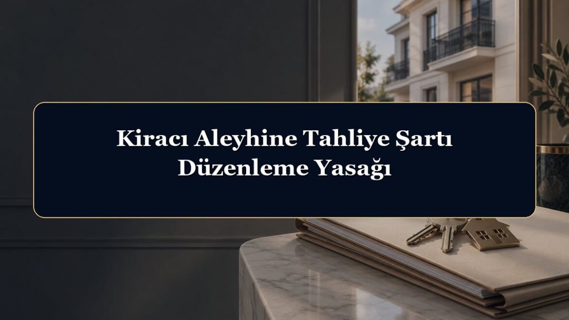 Kiracı Aleyhine Tahliye Şartı Düzenleme Yasağı