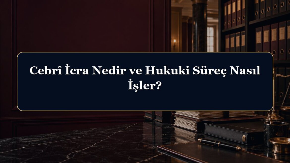Cebrî İcra Nedir ve Hukuki Süreç Nasıl İşler?
