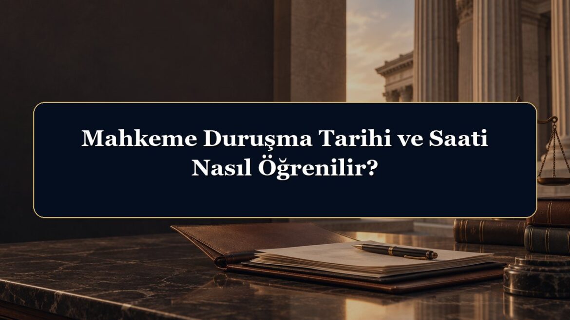 Mahkeme Duruşma Tarihi ve Saati Nasıl Öğrenilir?