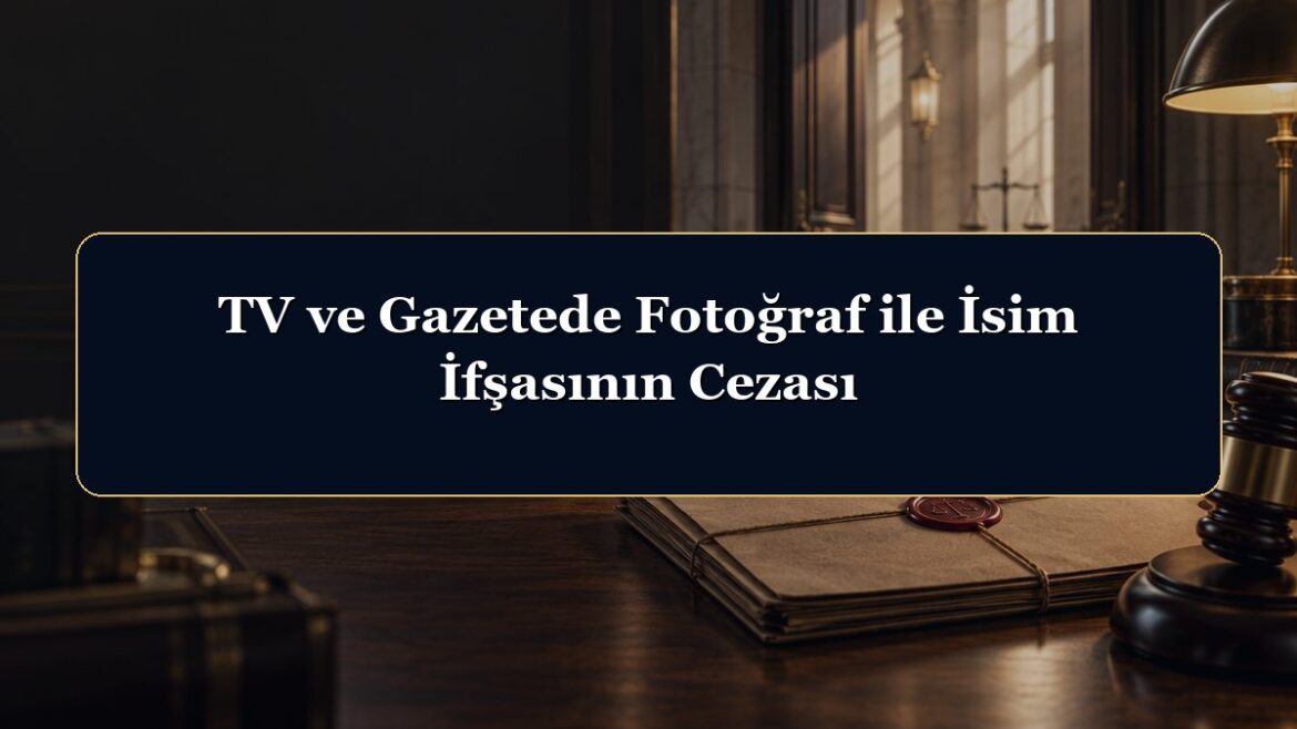 TV ve Gazetede Fotoğraf ile İsim İfşasının Cezası