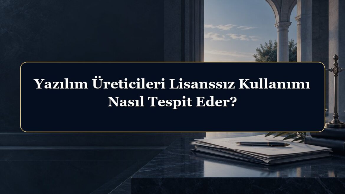 Yazılım Üreticileri Lisanssız Kullanımı Nasıl Tespit Eder?