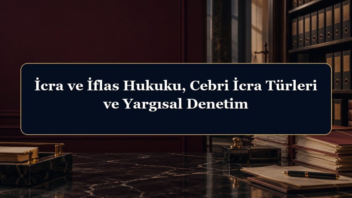 İcra ve İflas Hukuku, Cebri İcra Türleri ve Yargısal Denetim