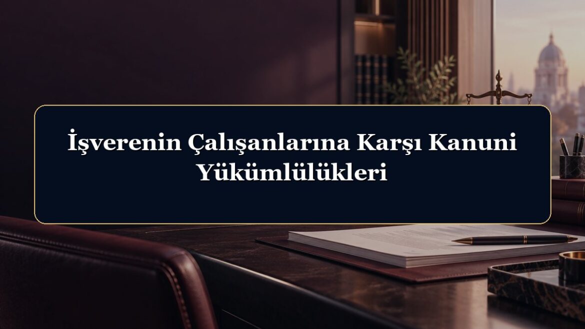 İşverenin Çalışanlarına Karşı Kanuni Yükümlülükleri
