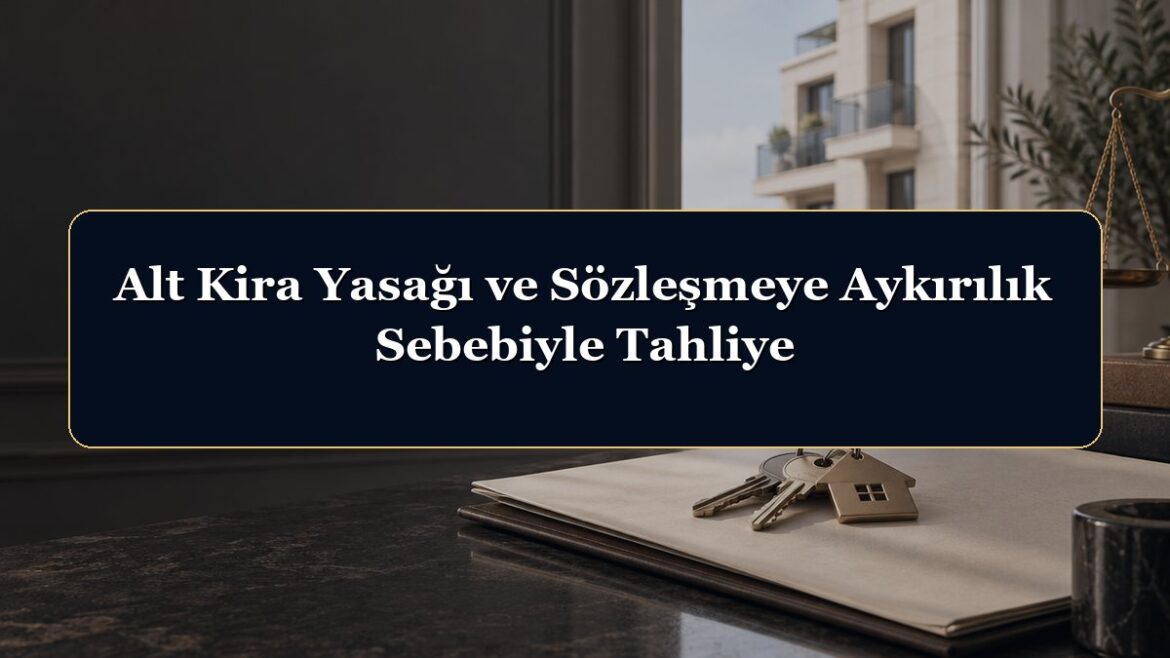 Alt Kira Yasağı ve Sözleşmeye Aykırılık Sebebiyle Tahliye
