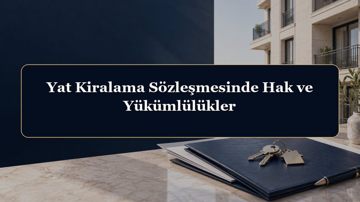 Yat Kiralama Sözleşmesinde Hak ve Yükümlülükler