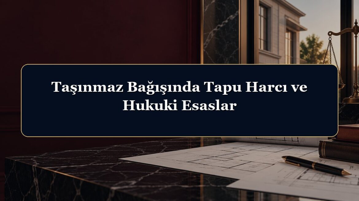 Taşınmaz Bağışında Tapu Harcı ve Hukuki Esaslar