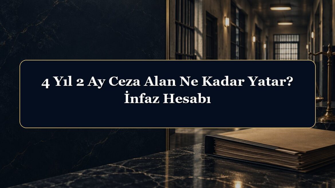 4 Yıl 2 Ay Ceza Alan Ne Kadar Yatar? İnfaz Hesabı