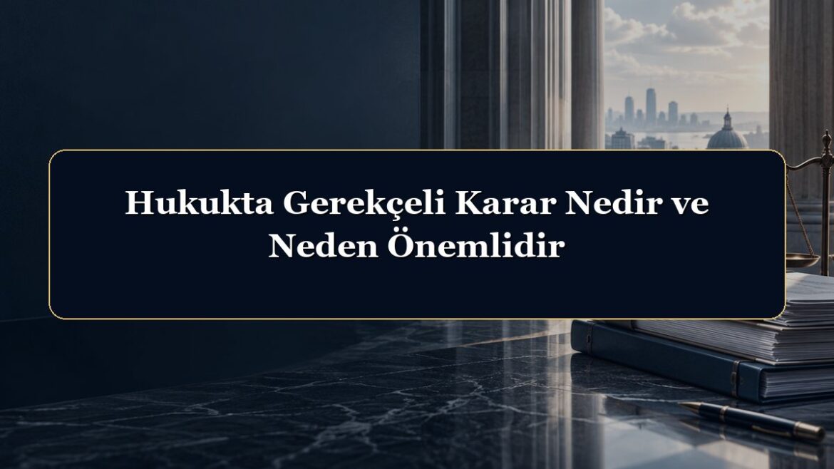 Hukukta Gerekçeli Karar Nedir ve Neden Önemlidir