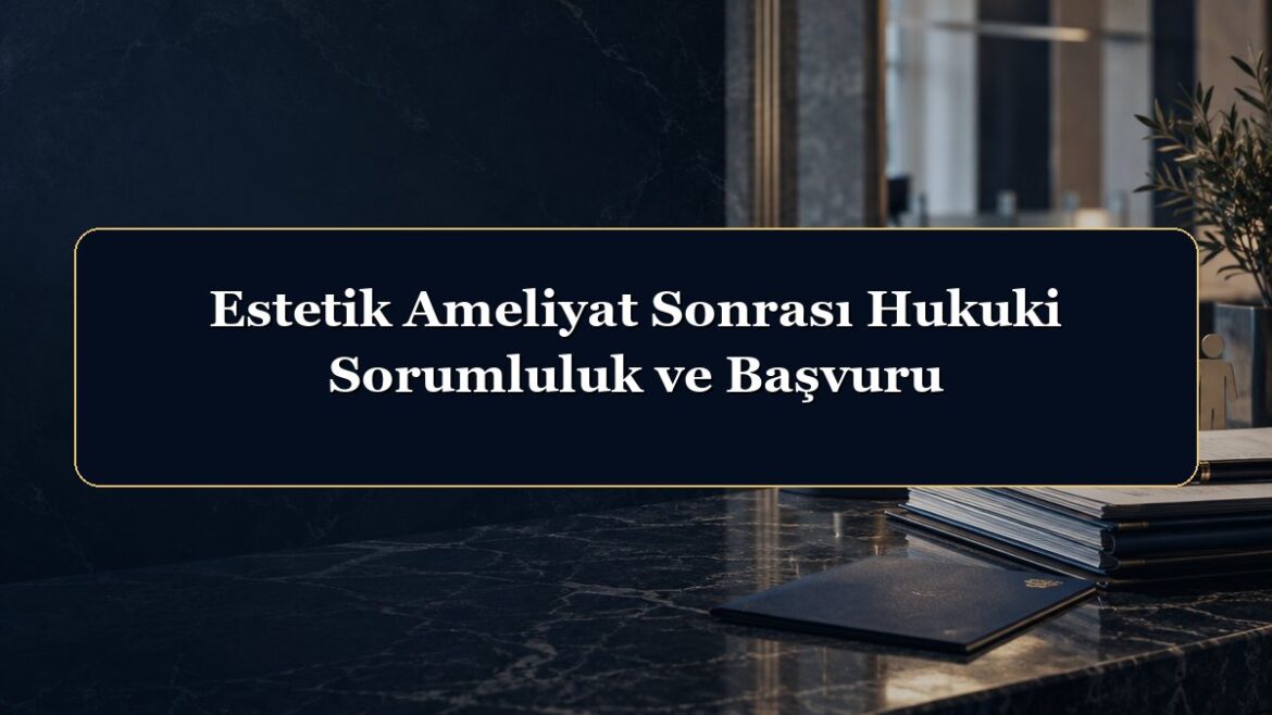 Estetik Ameliyat Sonrası Hukuki Sorumluluk ve Başvuru