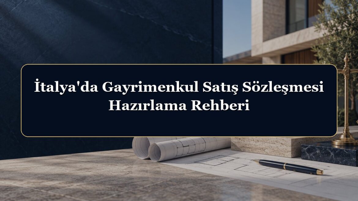 İtalya'da Gayrimenkul Satış Sözleşmesi Hazırlama Rehberi