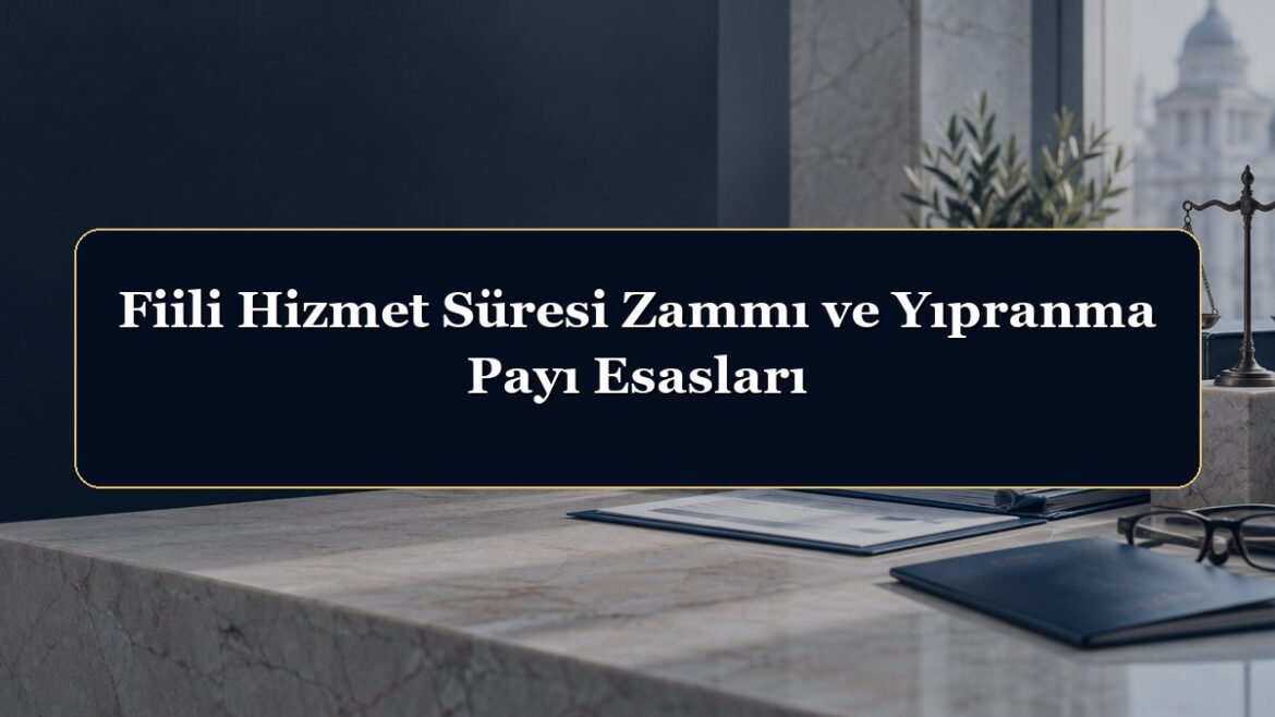 Fiili Hizmet Süresi Zammı ve Yıpranma Payı Esasları