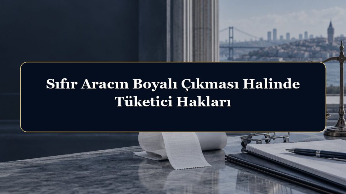Sıfır Aracın Boyalı Çıkması Halinde Tüketici Hakları