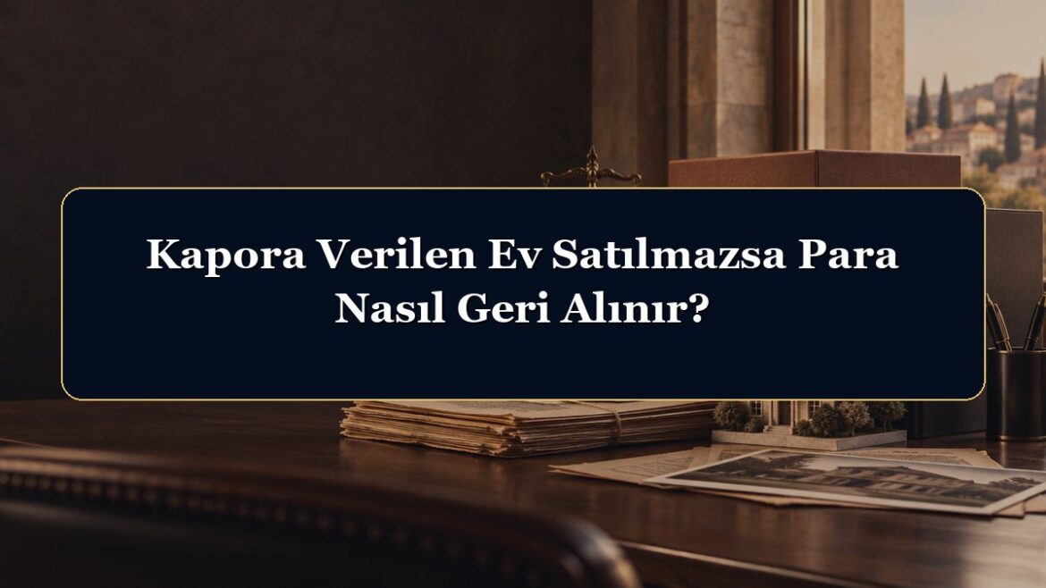 Kapora Verilen Ev Satılmazsa Para Nasıl Geri Alınır?