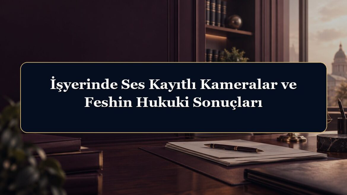 İşyerinde Ses Kayıtlı Kameralar ve Feshin Hukuki Sonuçları