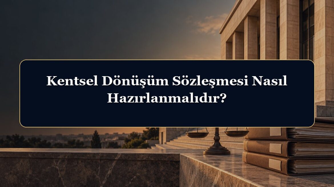 Kentsel Dönüşüm Sözleşmesi Nasıl Hazırlanmalıdır?