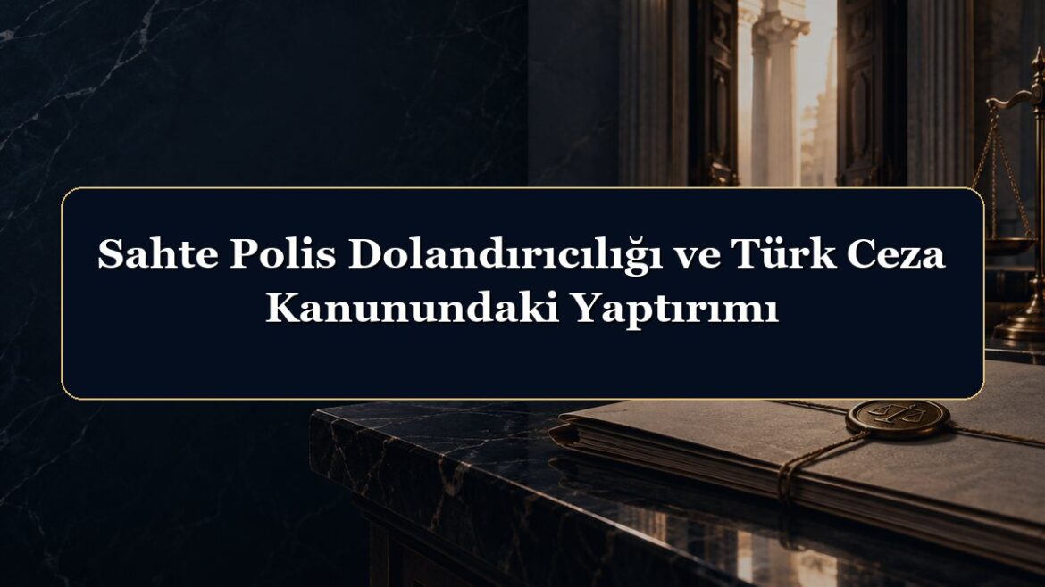 Sahte Polis Dolandırıcılığı ve Türk Ceza Kanunundaki Yaptırımı