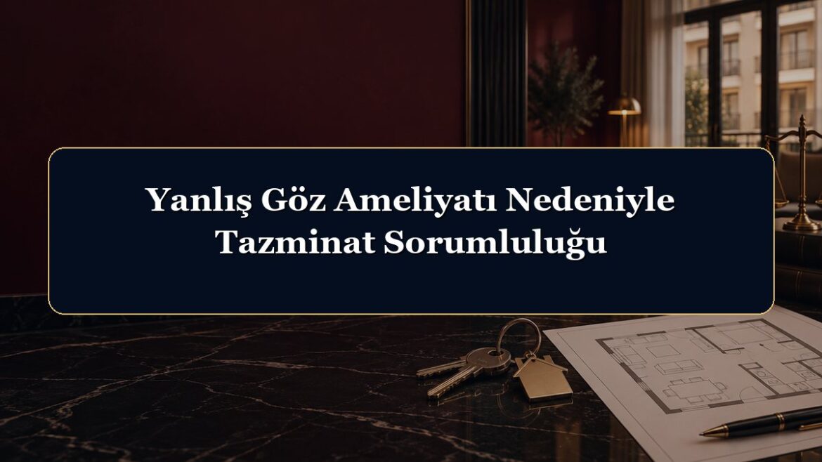 Yanlış Göz Ameliyatı Nedeniyle Tazminat Sorumluluğu