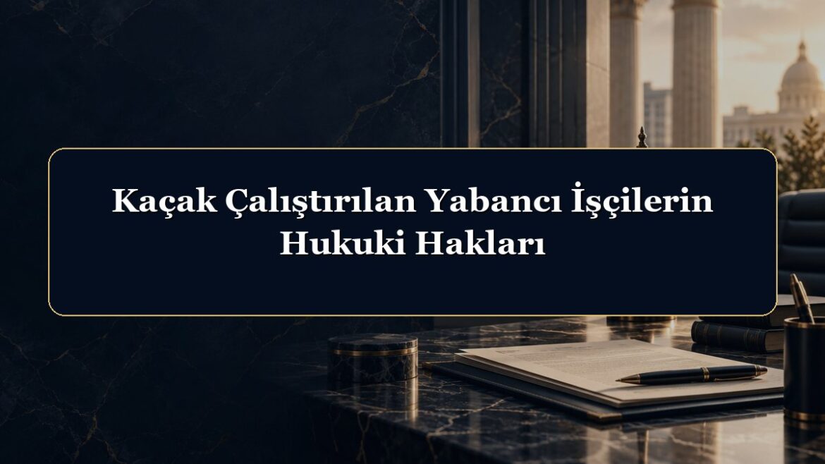 Kaçak Çalıştırılan Yabancı İşçilerin Hukuki Hakları
